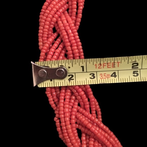 Vintage Braided Beaded Necklace - Picture 6 of 7